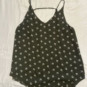 Stylish green and White Women's Top